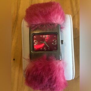 3/$40 Spring Y2K Pink Fluffy Watch
